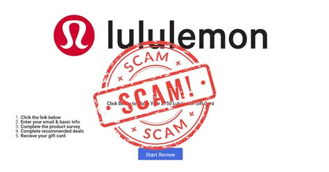 lululemon scam sites